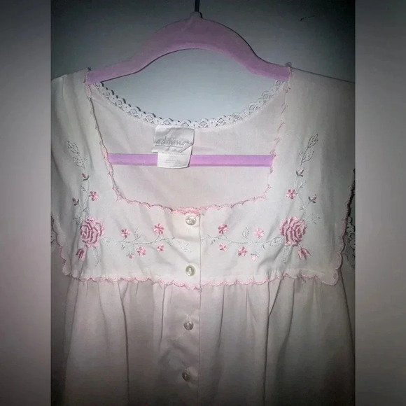 Adonna women’s vintage light pink night gown and cover mumu size medium‎ - Picture 3 of 7
